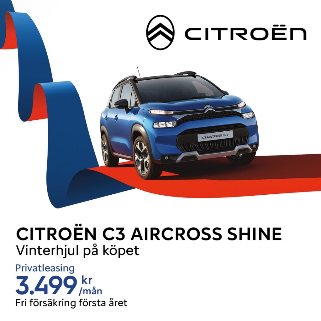 Privatleasing kampanj Citroën C3 Aircross Shine